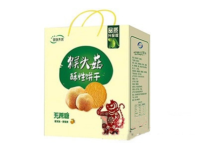 純美滋無(wú)蔗糖猴頭菇酥性餅干禮盒