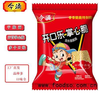 今涌開(kāi)口樂(lè)掌心脆紅燒牛肉味干吃面