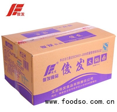 俊發(fā)食品火鍋面箱裝