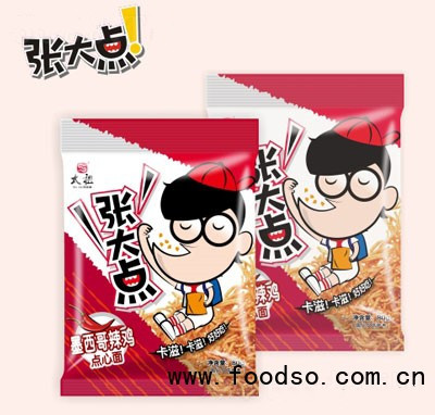 張大點(diǎn)80g細(xì)版墨西哥辣雞點(diǎn)心面