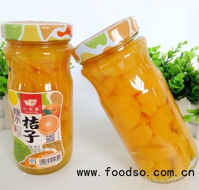 小京象730g糖水桔子罐頭