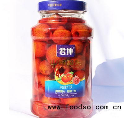 君坤山楂罐頭1kg