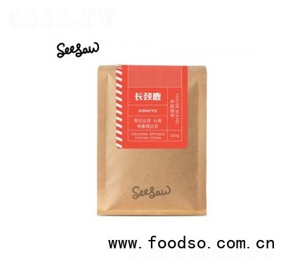 西舍長(zhǎng)頸鹿拼配咖啡200g