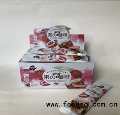 香斯妮盒裝速溶果味咖啡荔