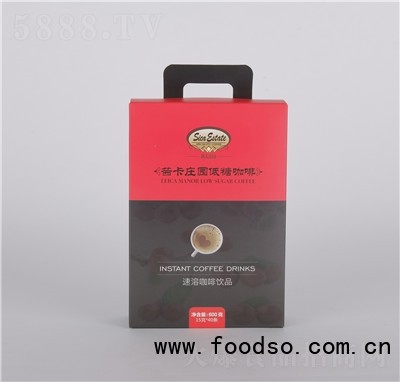 茜卡莊園禮盒裝無蔗糖速溶咖啡40條×15克廠家直銷下午茶飲品代理