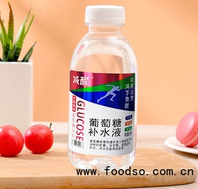 減醒水蜜桃味葡萄糖補水液450ml飲料招商