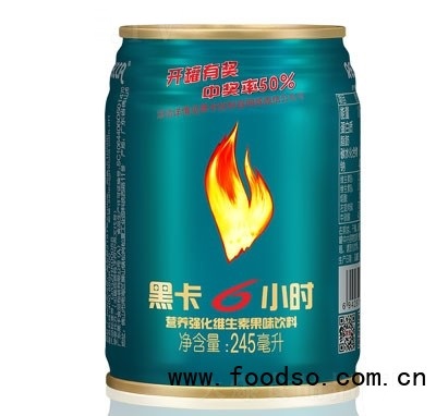 黑卡6小時營養(yǎng)強化維生素果味飲料功能飲料招商