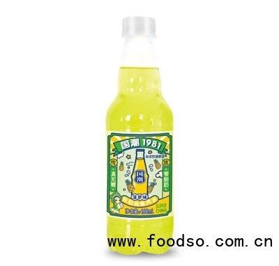 華洋牧場(chǎng)物語國(guó)潮1981懷舊風(fēng)味汽水468ml碳酸飲料夏季冷飲菠蘿