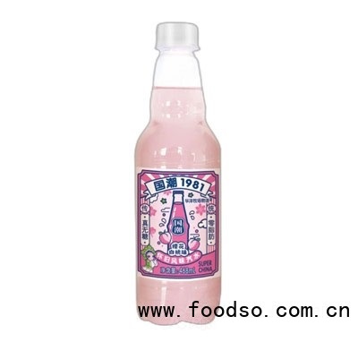 華洋牧場物語國潮1981懷舊風(fēng)味汽水468ml碳酸飲料夏季冷飲櫻花白桃