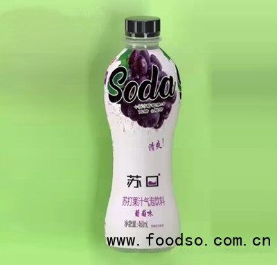 蘇口蘇打果汁氣泡飲料葡萄味