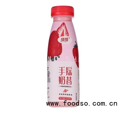 維維手搖奶昔草莓味乳酸菌飲品310ml