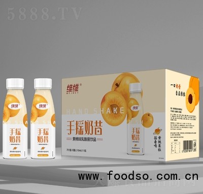 維維手搖奶昔黃桃味乳酸菌飲品箱裝