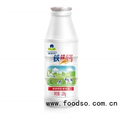 益正元鐵鋅鈣乳味飲品220g