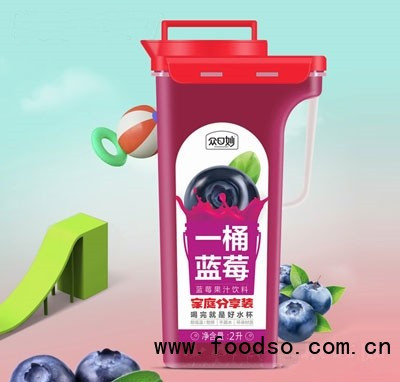 眾口妙一桶藍莓果汁飲料2L