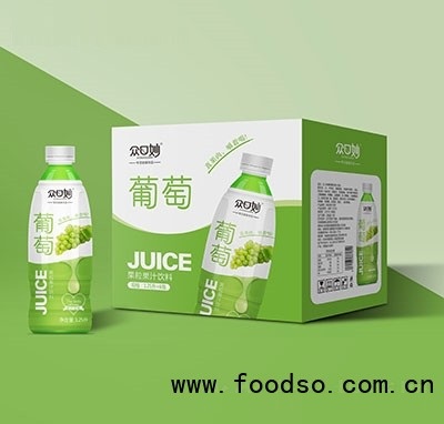 眾口妙葡萄果粒果汁飲料1.