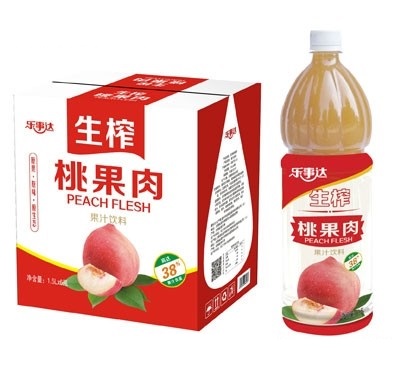 樂事達(dá)生榨桃果肉果汁飲料