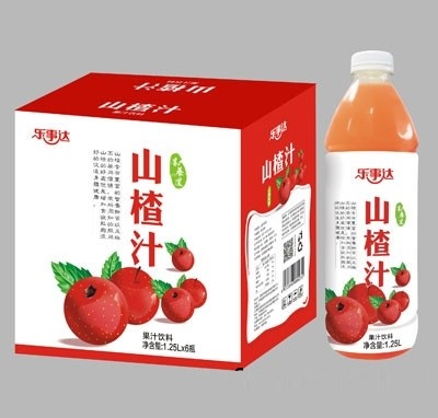 樂事達(dá)山楂汁1.25Lx6瓶