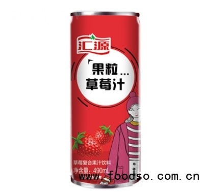 匯源果粒草莓汁飲品490ml