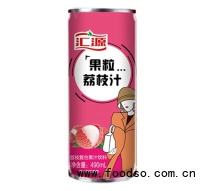 匯源果粒荔枝汁飲品490ml
