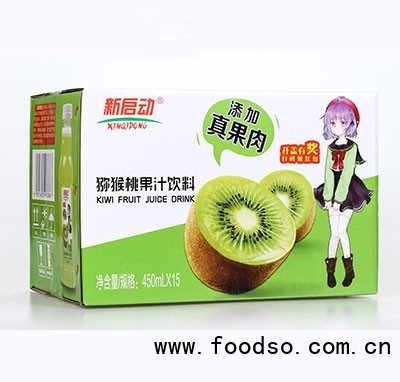 新啟動獼猴桃果汁飲料450ml箱裝