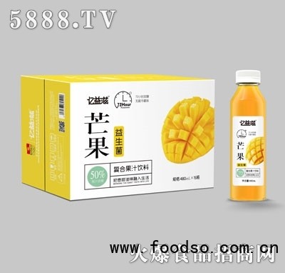 億益滋芒果復(fù)合果汁飲料480mlX15（瓶）