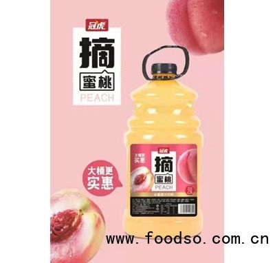 冠虎摘蜜桃果汁飲料2.5L