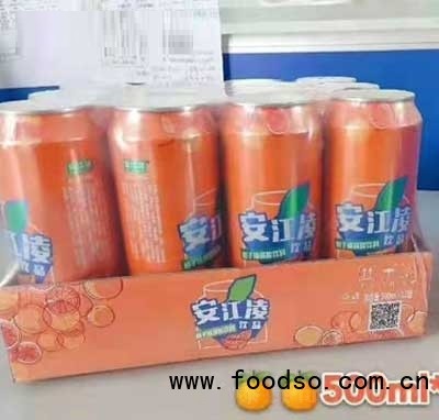 安江陵桔子味碳酸飲料500mlX12罐