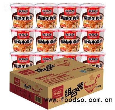 海福盛速食粥整箱12杯裝凍