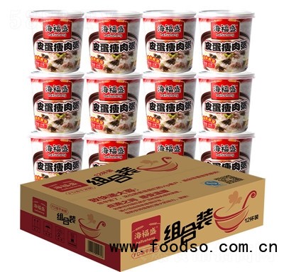 海福盛速食粥整箱12杯裝凍