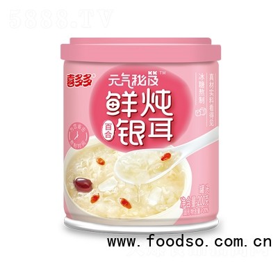 元氣秘笈鮮燉銀耳百合200g五谷雜糧速食粥早餐食品囤貨