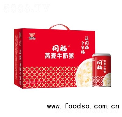 同福燕麥牛奶粥罐裝速食粥