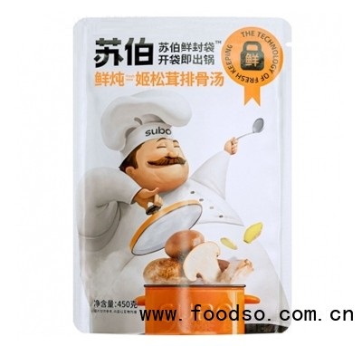 蘇伯姬松茸排骨湯450克方