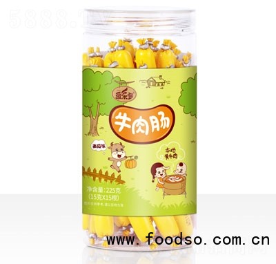 愛樂多牛肉腸罐裝南瓜味