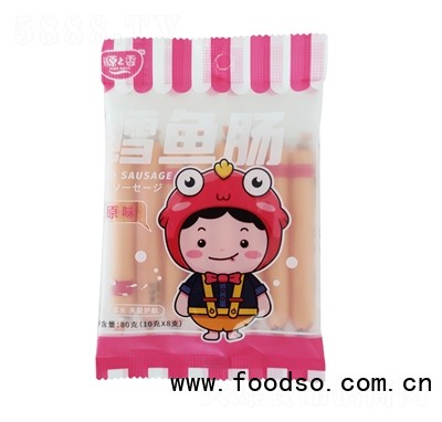 源香姆優(yōu)選鱈魚腸原味80克（10克X8支裝）網紅海味小吃零食-辦公休閑食品