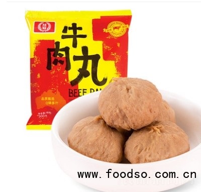 桂冠牛肉丸300g鮮美爆汁口感勁道火鍋關東煮豆撈配料食材撒尿牛丸