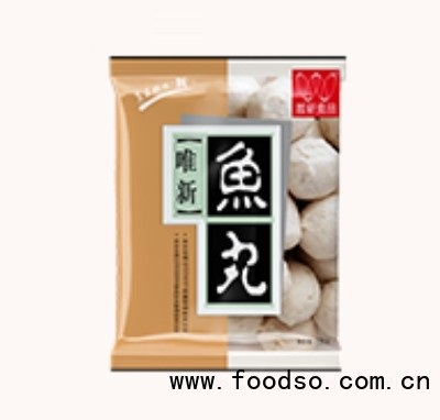 唯新袋裝貢丸速凍食品代理魚(yú)丸