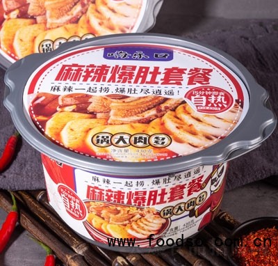 嗨樂口麻辣爆肚套餐自熱火