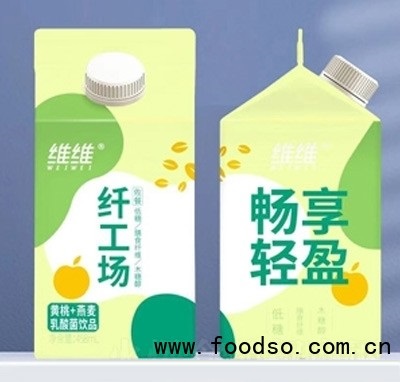 維維纖工場黃桃+燕麥乳酸