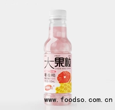 美純果滋蜂蜜西柚汁大果粒果汁飲料450ml