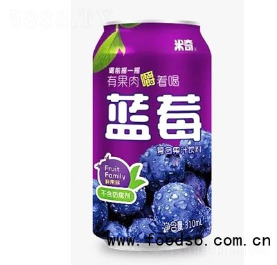 米奇藍(lán)莓復(fù)合果汁飲料310ml