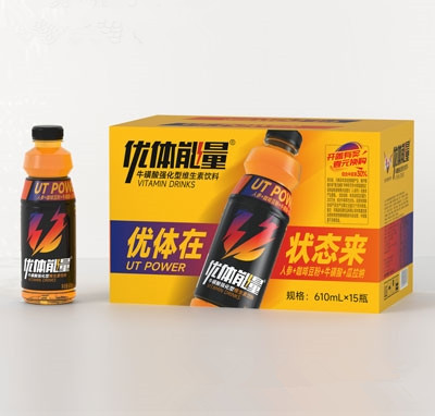 優(yōu)體能量?；撬釓?qiáng)化型維生素飲料610mlX15