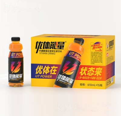 優(yōu)體能量牛磺酸強(qiáng)化型維生素飲料