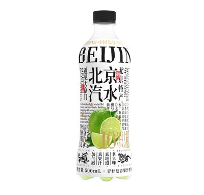 遇見(jiàn)大京門(mén)小青檸復(fù)合果汁飲料含汽型500ml