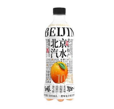 遇見(jiàn)大京門(mén)橙汁復(fù)合果汁飲料含汽型500ml