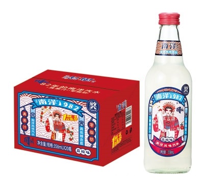 南洋1982風(fēng)味汽水荔枝味碳酸飲料358mlX20瓶
