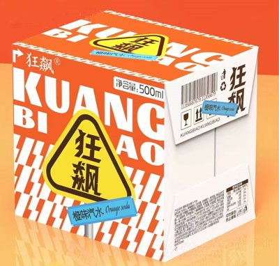 狂飆箱裝汽水招商橙味