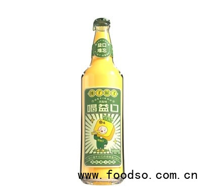 喝益口碳酸飲料老汽水鳳梨味500ml