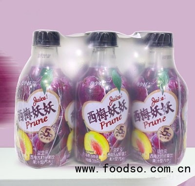 瘦小妖西梅妖妖益生元西梅蘇打纖果飲果汁汽水組合裝